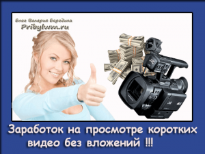 еще один заработок на просмотре коротких видео без вложений