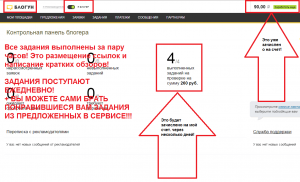 блогун заработок за день