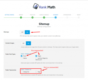настройка Sitemap