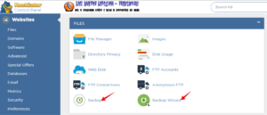 Cpanel Backup Step 01