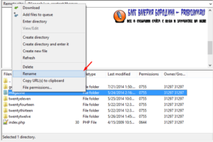 Rename Themes FTP