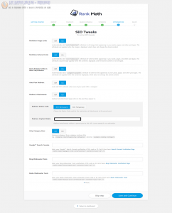rank math optimization page