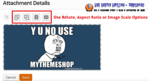 How To Edit Image In Library rotate aspect ratio scale