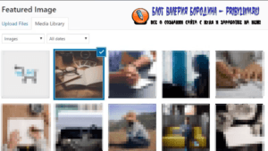 How to fix common image issues in WordPress go to media library to select a new featured image
