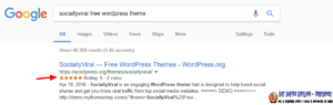 schema search result in google