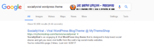 typical search result in google